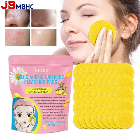 Turmeric Kojic Acid Exfoliating Cleansing Pads. - Maison Novaire