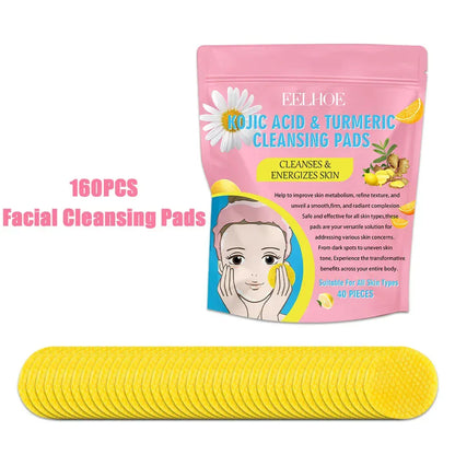 Turmeric Kojic Acid Exfoliating Cleansing Pads. - Maison Novaire #
