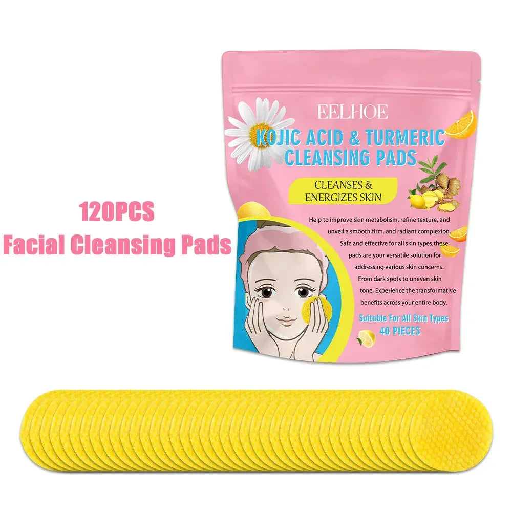 Turmeric Kojic Acid Exfoliating Cleansing Pads. - Maison Novaire #