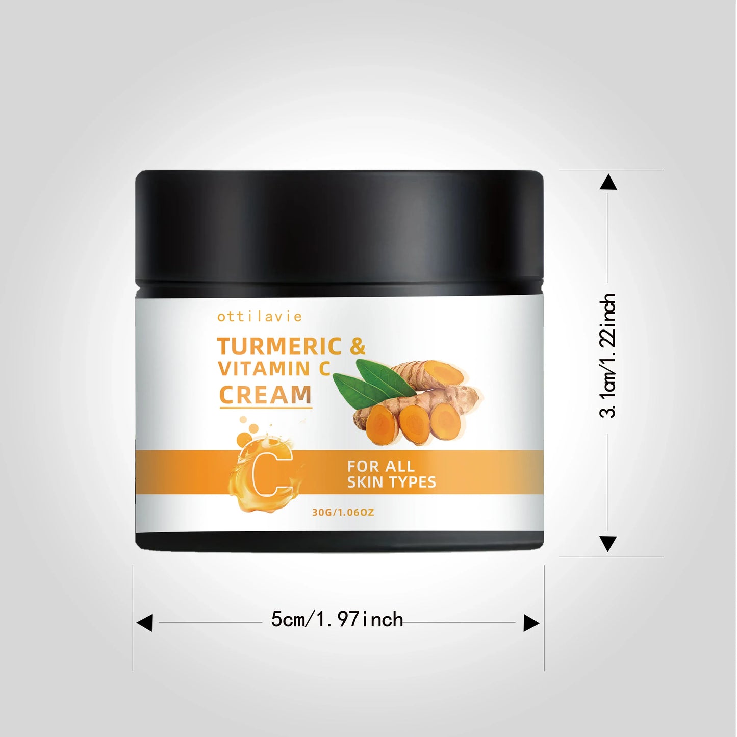 Turmeric & Vitamin C Cream for Face & Neck - Maison Novaire