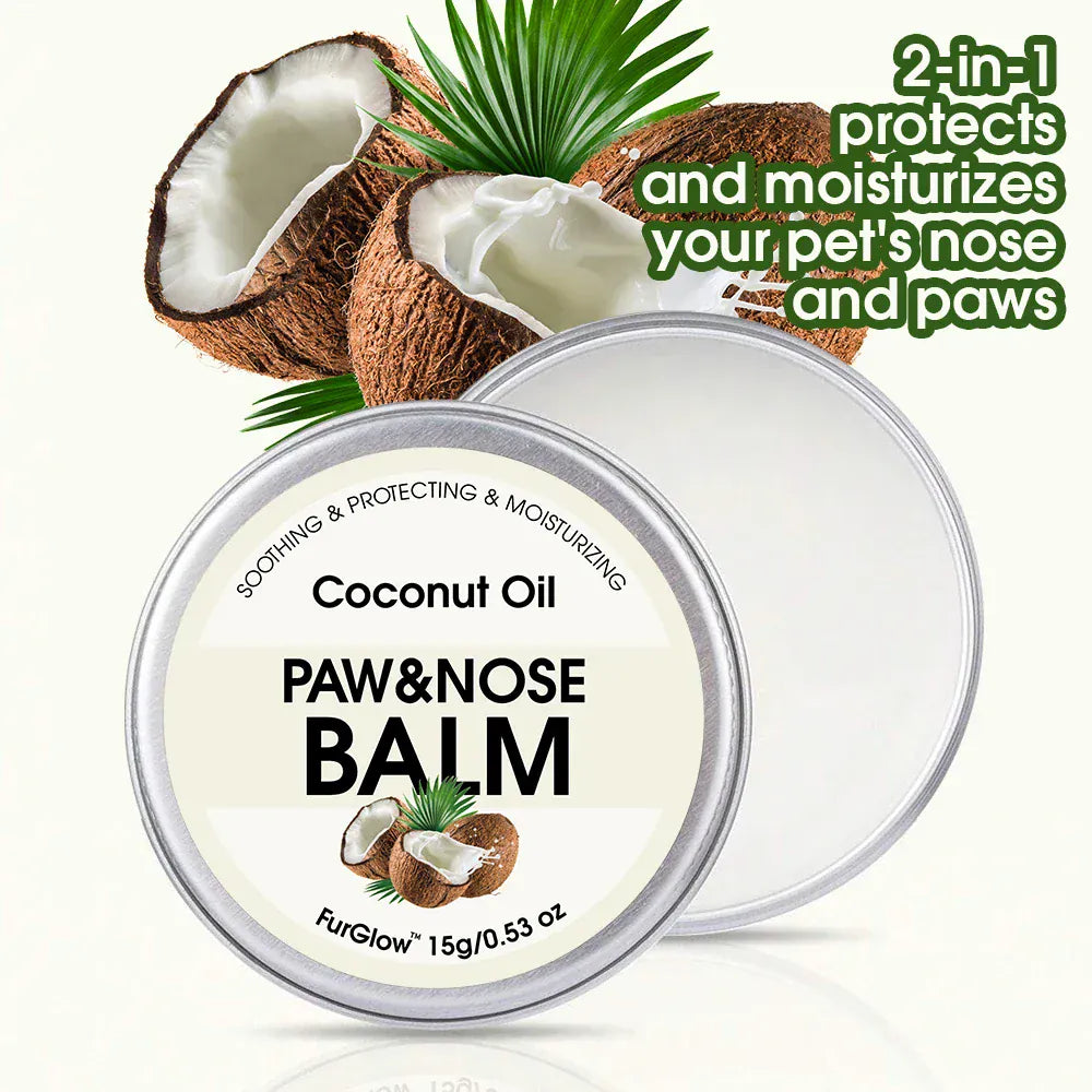 Two-in-One Pet Paw & Nose Care Balm – Coconut Oil Nourishment - Maison Novaire