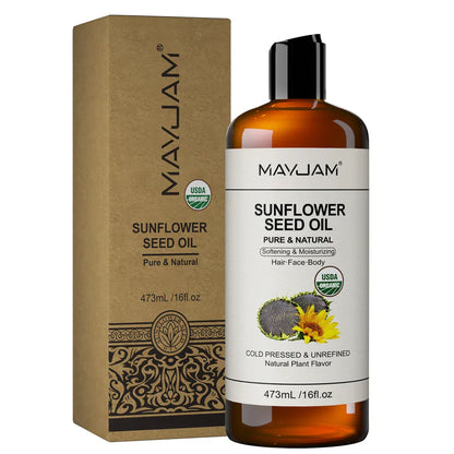 USDA Organic Sunflower Seed Oil for Skin & Hair - Maison Novaire