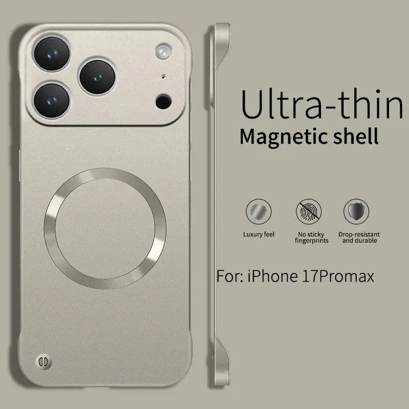 Ultra Thin Metallic Magsafe Case for iPhone 17 series - Maison Novaire #
