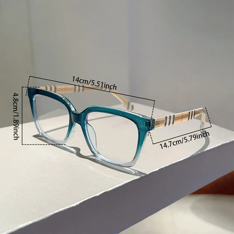 Unisex Business Square Frame Anti Blue Light Glasses - BLAKESTORE-NG