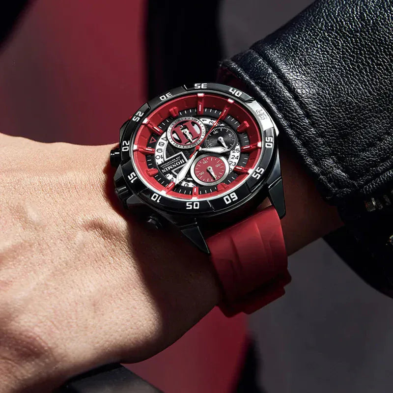 Unisex men’s watch with silicone strap. - BLAKESTORE-NG