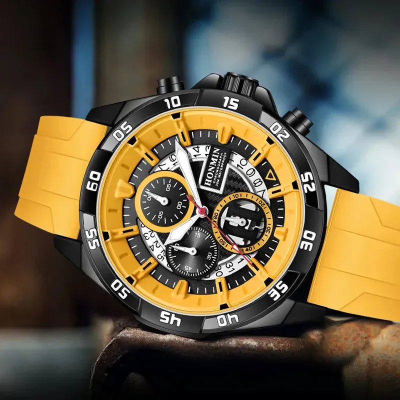 Unisex men’s watch with silicone strap. - BLAKESTORE-NG