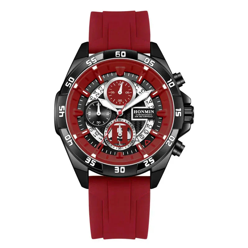 Unisex men’s watch with silicone strap. - BLAKESTORE-NG