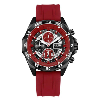 Unisex men’s watch with silicone strap. - BLAKESTORE-NG