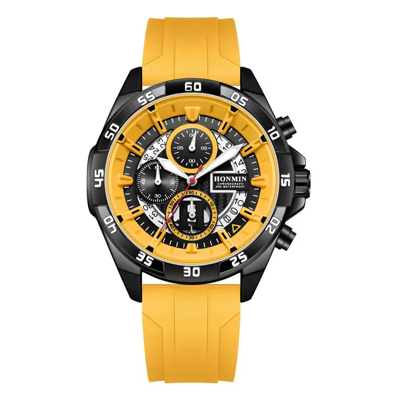 Unisex men’s watch with silicone strap. - BLAKESTORE-NG