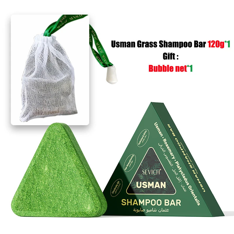 Usman Grass & Platycladus Herbal Shampoo Soap - Maison Novaire #