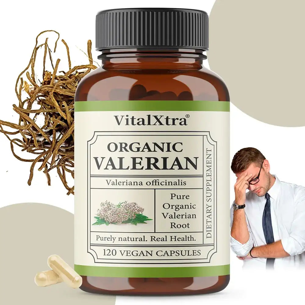 Valerian Root Capsules | Stress Relief Sleep Support | Vegan Non-GMO - Maison Novaire
