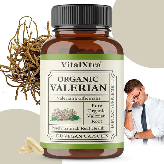 Valerian Root Capsules | Stress Relief Sleep Support | Vegan Non-GMO - Maison Novaire #