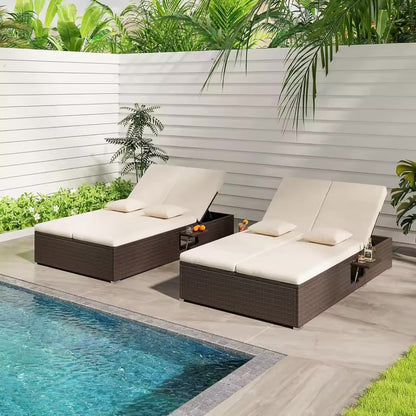 Maison Novaire Luxury Outdoor Rattan Daybed for Two - Maison Novaire