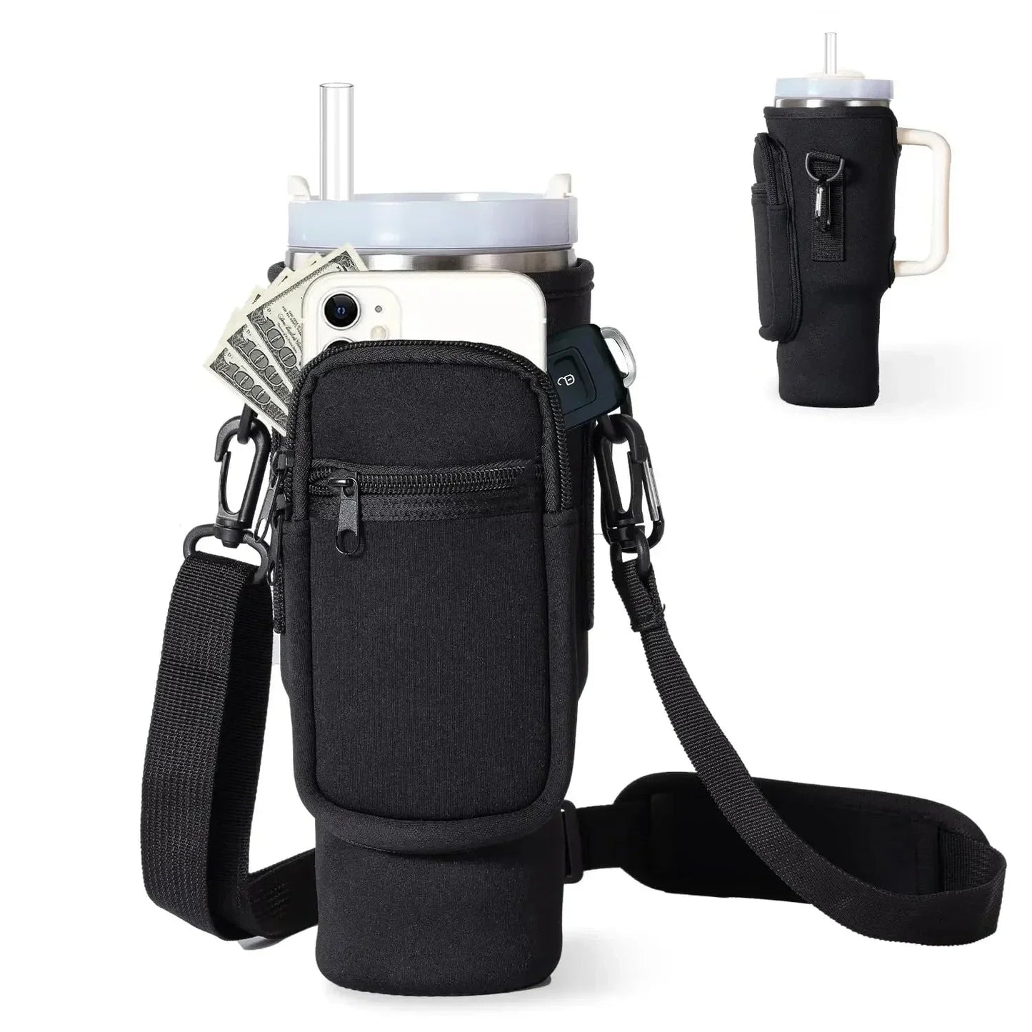Water Bottle Carrier Bag for Stanley 40oz Tumbler. - Maison Novaire #