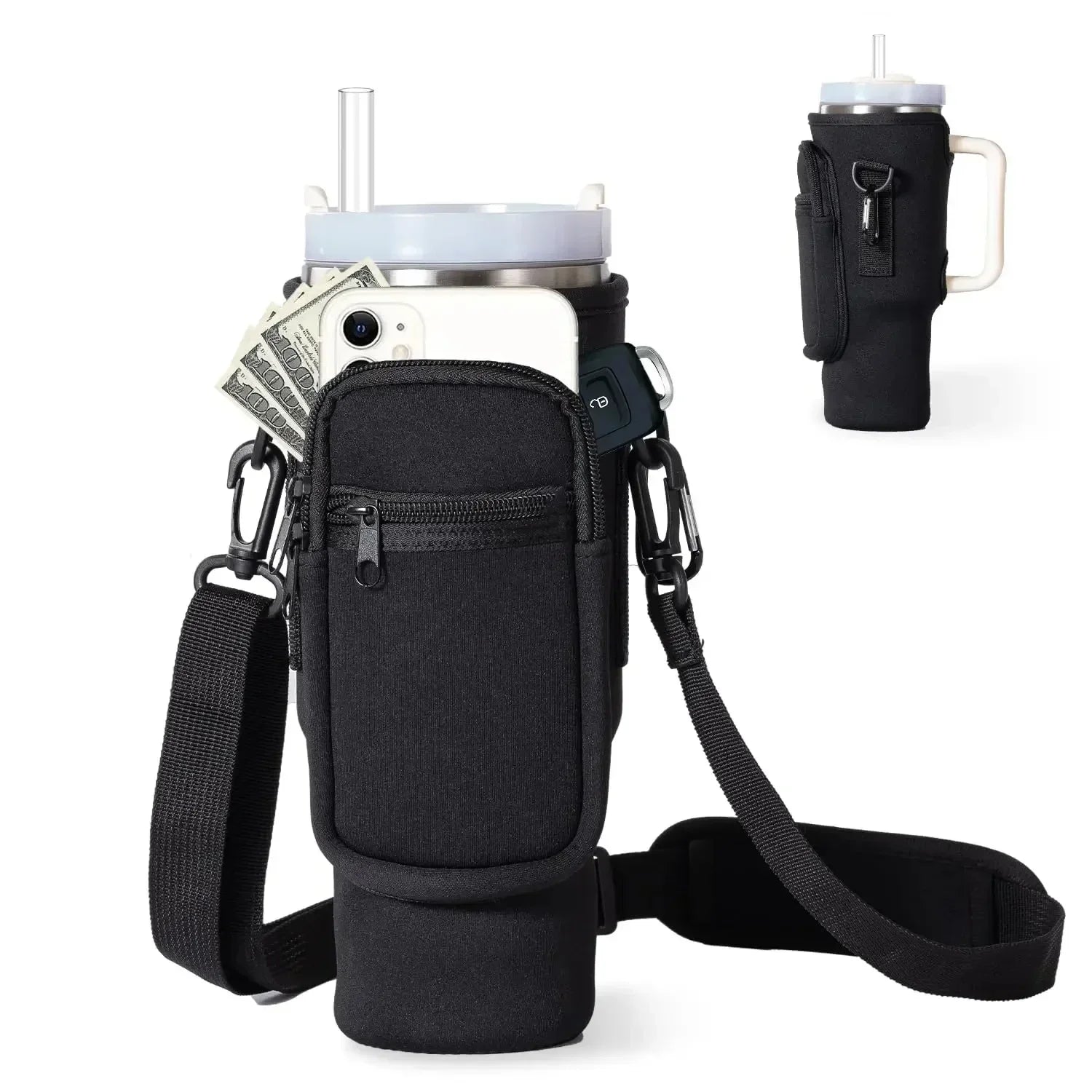 Water Bottle Carrier Bag for Stanley 40oz Tumbler. - Maison Novaire #