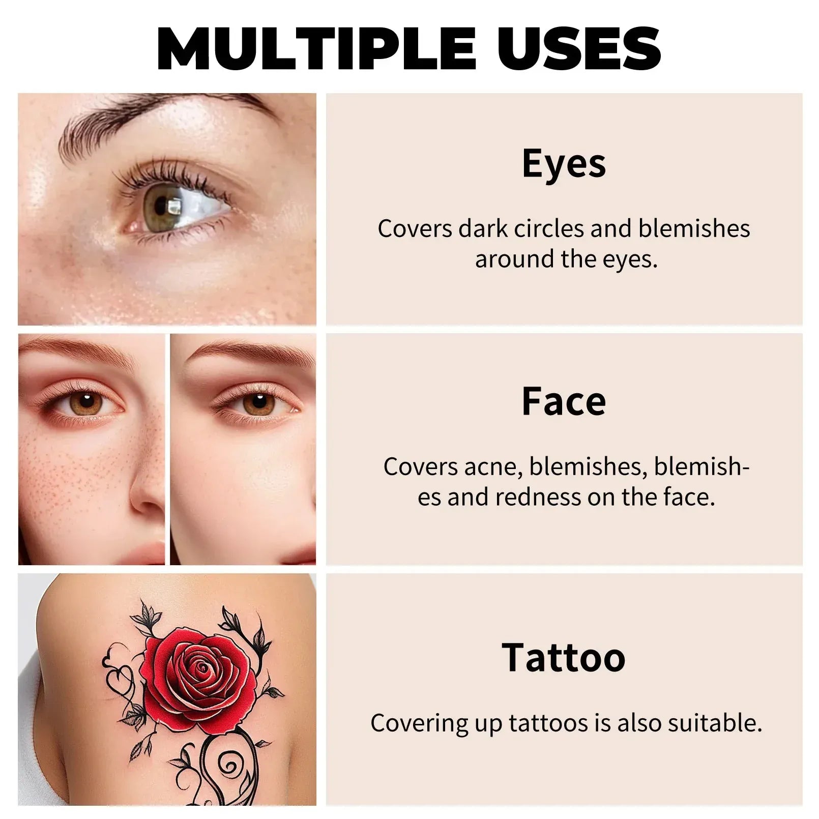 Waterproof Concealer for Tattoos and Scars - BLAKESTORE-NG