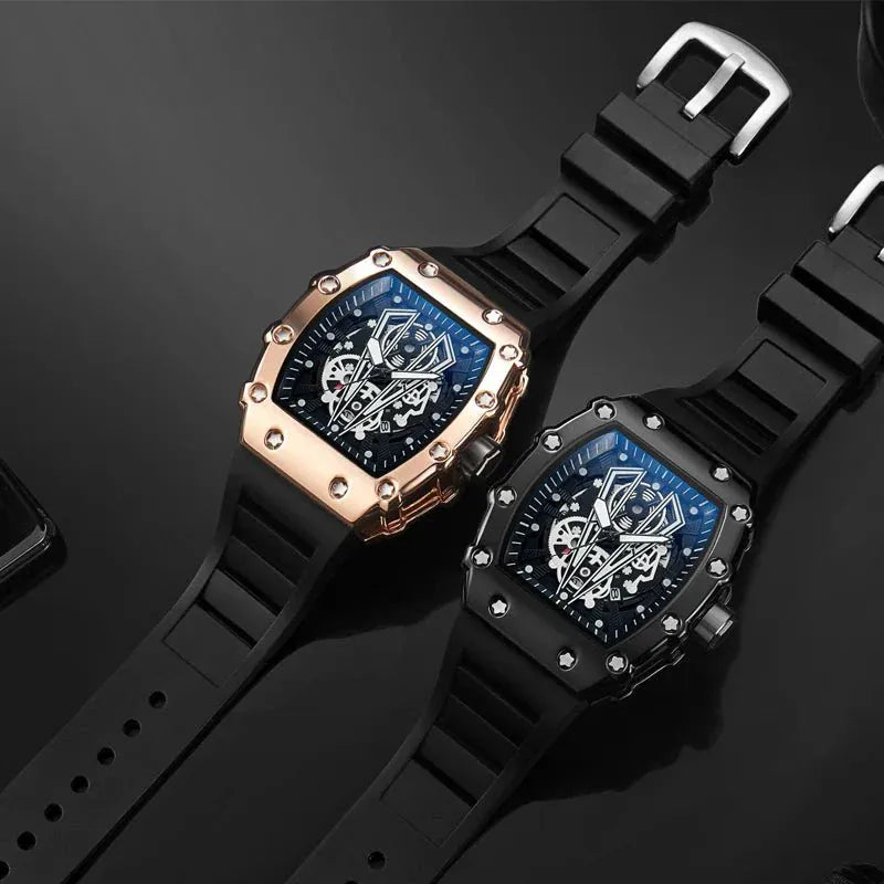 Waterproof Square Luminous Quartz Watch For Men. - BLAKESTORE-NG