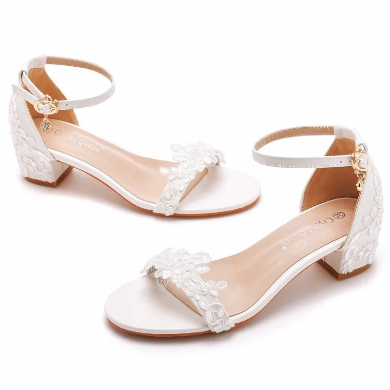 Wedding Sandals Silk Shoes. - Maison Novaire #
