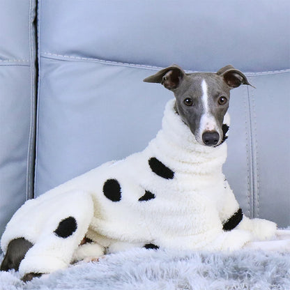 Whippet & Italian Greyhound Fleece Turtleneck Jacket – Warm Winter Dog Jumper - Maison Novaire