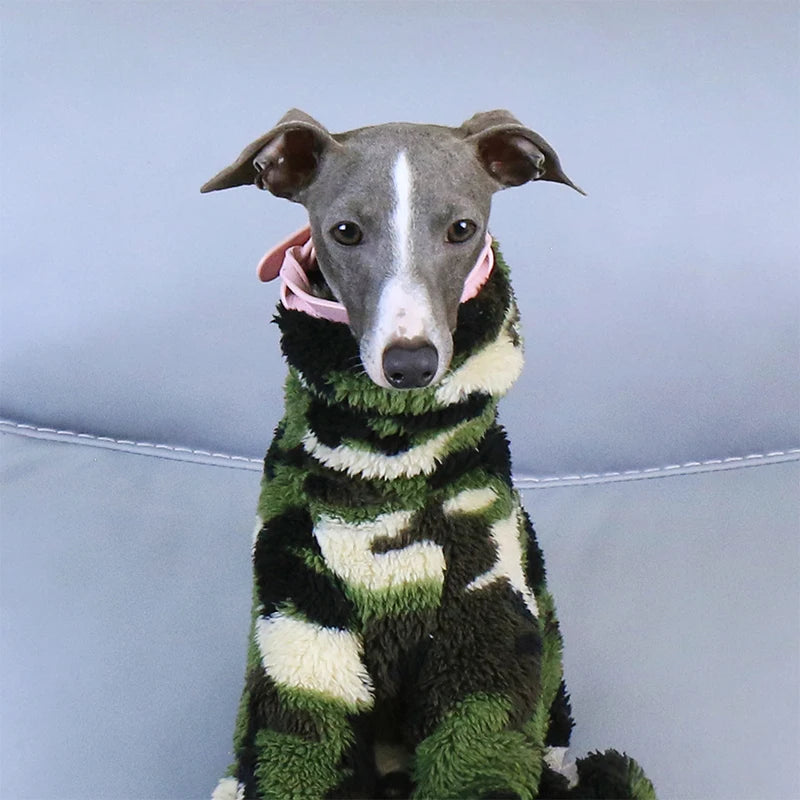 Whippet & Italian Greyhound Fleece Turtleneck Jacket – Warm Winter Dog Jumper - Maison Novaire