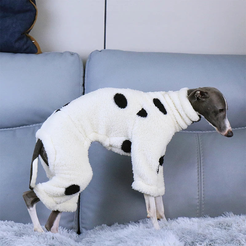Whippet & Italian Greyhound Fleece Turtleneck Jacket – Warm Winter Dog Jumper - Maison Novaire