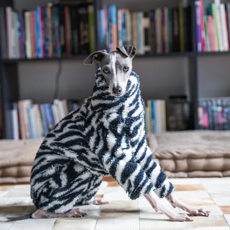 Whippet & Italian Greyhound Fleece Turtleneck Jacket – Warm Winter Dog Jumper - Maison Novaire