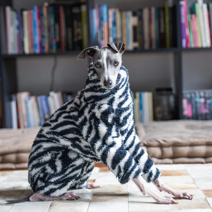 Whippet & Italian Greyhound Fleece Turtleneck Jacket – Warm Winter Dog Jumper - Maison Novaire