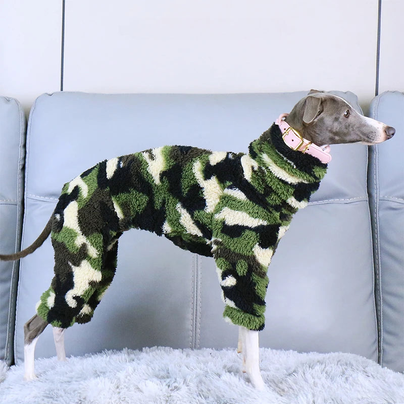 Whippet & Italian Greyhound Fleece Turtleneck Jacket – Warm Winter Dog Jumper - Maison Novaire