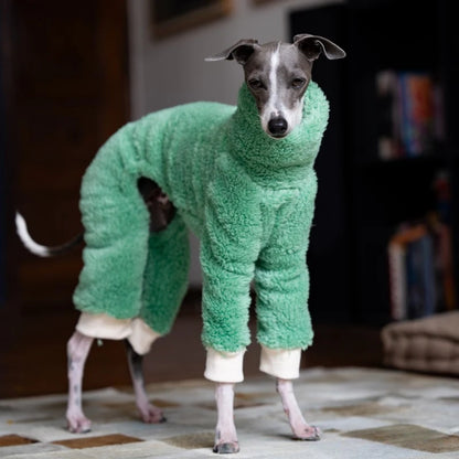 Whippet & Italian Greyhound Fleece Turtleneck Jacket – Warm Winter Dog Jumper - Maison Novaire
