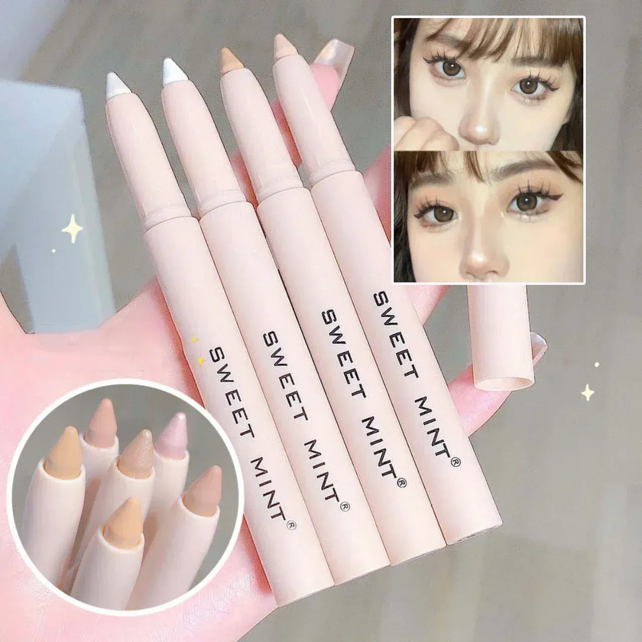 White Eyeliner Shiny Glitter Eyeshadow Stick. - BLAKESTORE-NG