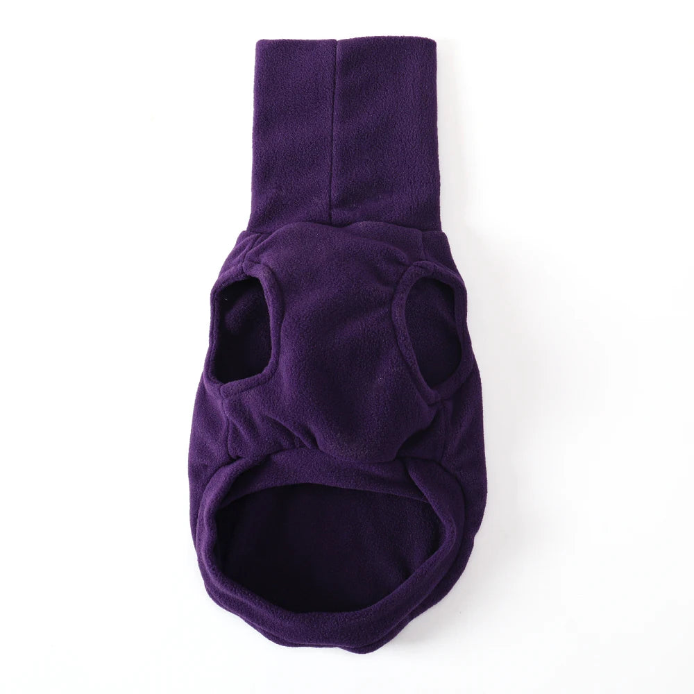 Winter Fleece Whippet Vest – Italian Greyhound Turtleneck Dog Clothes - Maison Novaire #