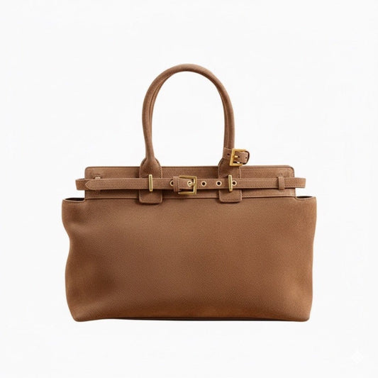 Winter Suede Leather Tote Russian-Style Women’s Shoulder Bag - Maison Novaire