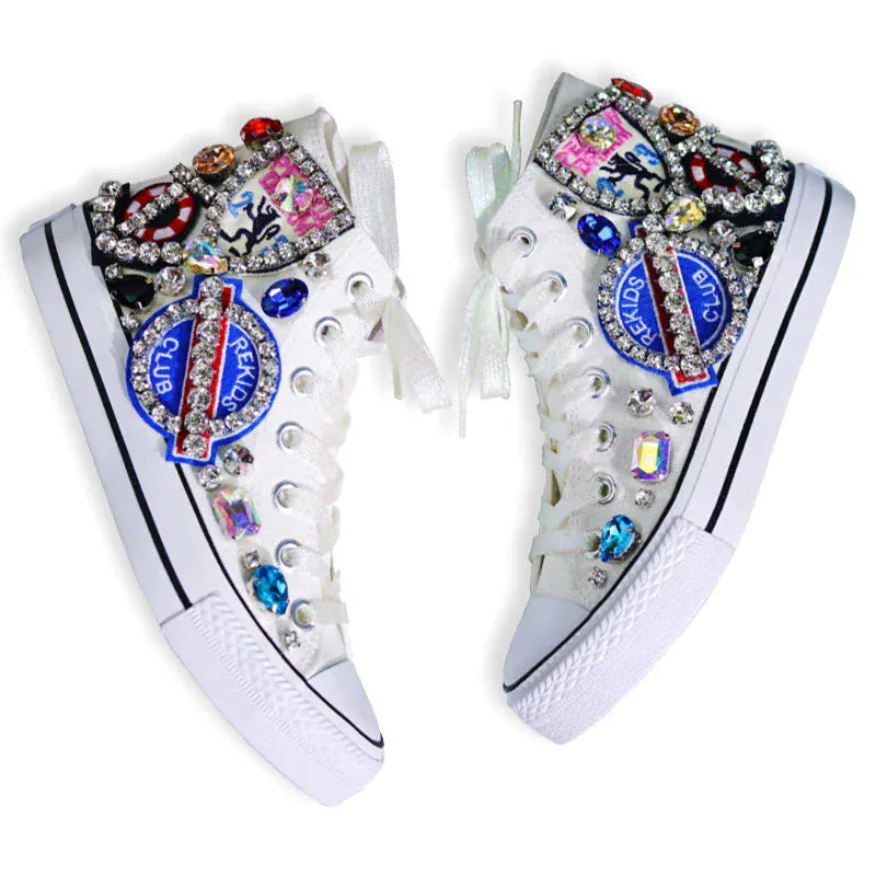 Woman Canvas Shoes Flat Platform Loafers. - BLAKESTORE-NG