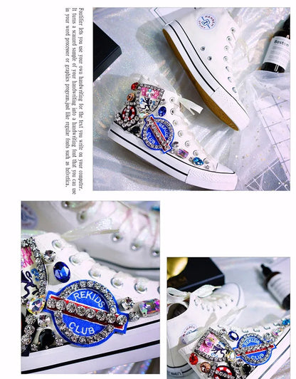 Woman Canvas Shoes Flat Platform Loafers. - Maison Novaire