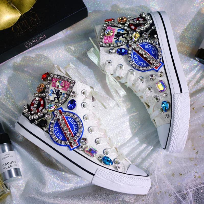 Woman Canvas Shoes Flat Platform Loafers. - Maison Novaire