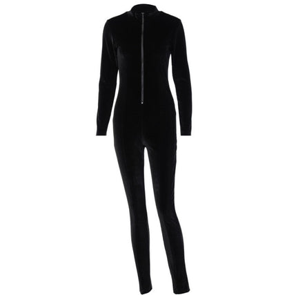Women Long Sleeve Skinny Jumpsuit - Maison Novaire