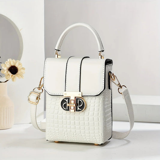 Women's Crossbody Bag.  - white - Maison Novaire