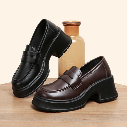 Women's Loafers Spring British Style Slip On Platform Shoes for Women. - Maison Novaire