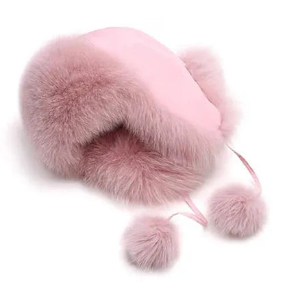 Women’s Real Fox Fur Hat - Maison Novaire
