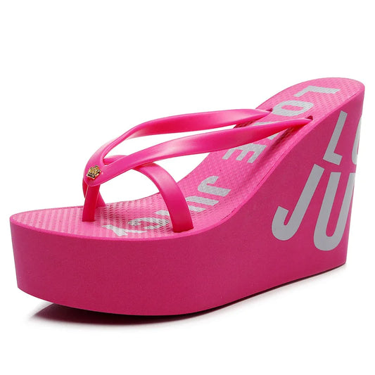 Women’s Summer Wedge Slippers  - D11CM / 43 - Maison Novaire