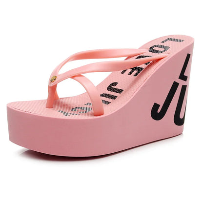 Women’s Summer Wedge Slippers  - E11CM / 41 - Maison Novaire