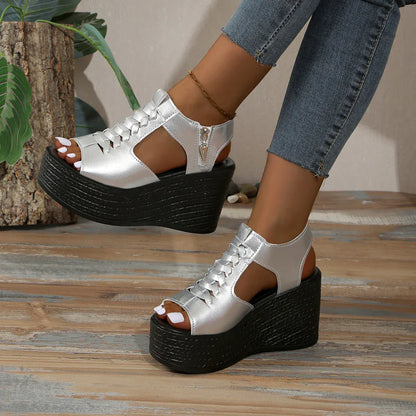 Women’s Summer Wedges Sandals – Sexy Peep Toe Platform Heels - BLAKESTORE-NG