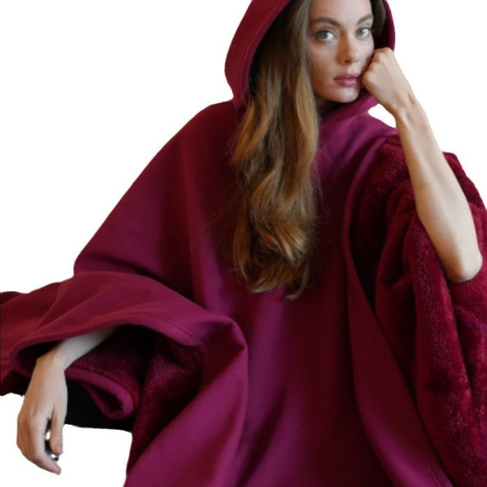 Woolen Loose Cape Tops For Men And Women - Maison Novaire #