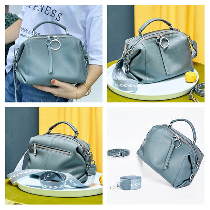 Zency Genuine Leather Cowhide Cross Body Bags. - Maison Novaire #