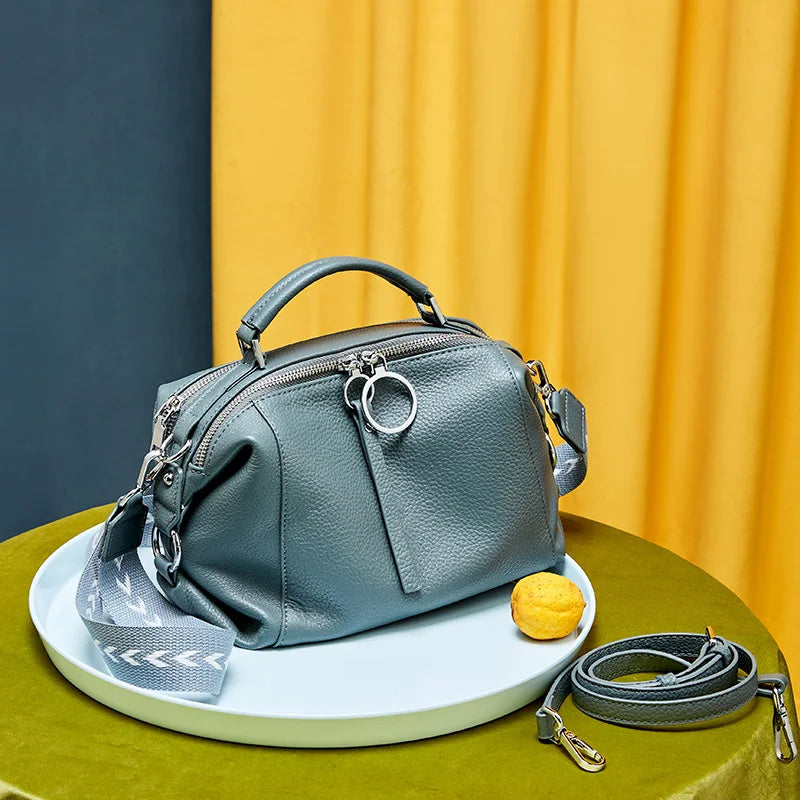 Zency Genuine Leather Cowhide Cross Body Bags. - Maison Novaire #