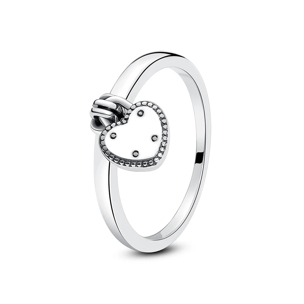 BLAKESTORE-NG Jewelries Love heart 925 Sterling Silver Rings