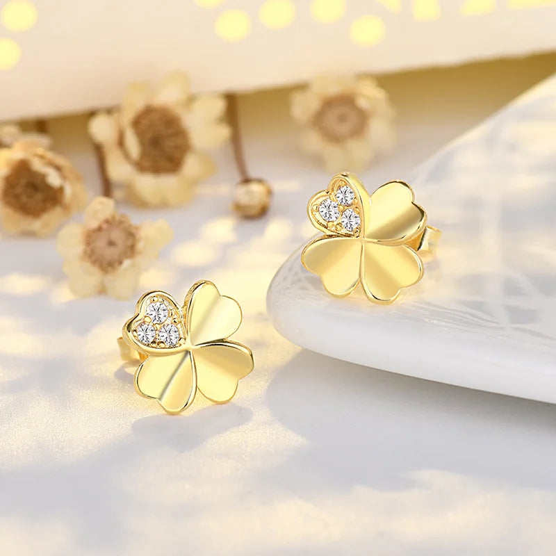 BLAKESTORE-NG Jewelries QLX ED278 G Silver Stud Earrings 925 For Women