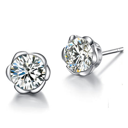 BLAKESTORE-NG Jewelries XZS ED004 Silver Stud Earrings 925 For Women