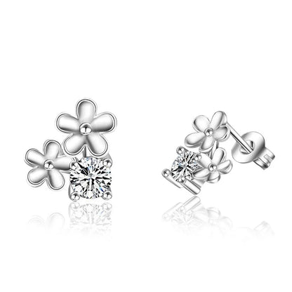 BLAKESTORE-NG Jewelries XZS ED114 Silver Stud Earrings 925 For Women