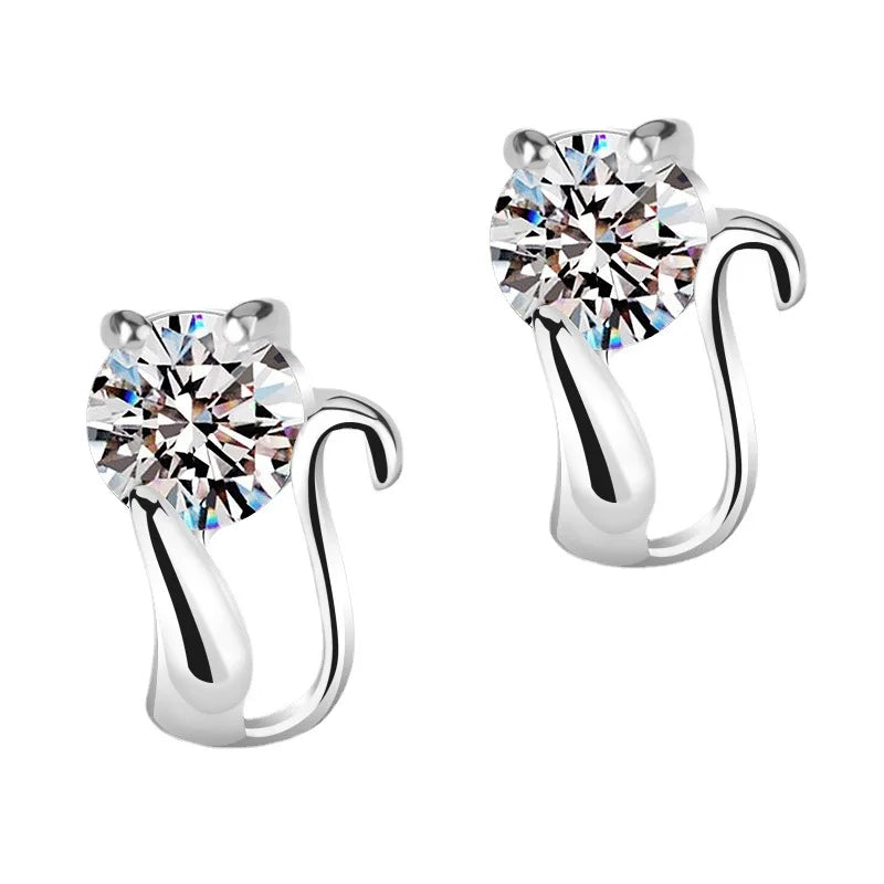 BLAKESTORE-NG Jewelries XZS ED175 Silver Stud Earrings 925 For Women